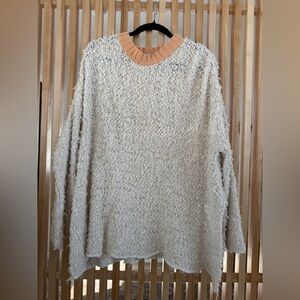 Free People Cream Knit Sweater XS